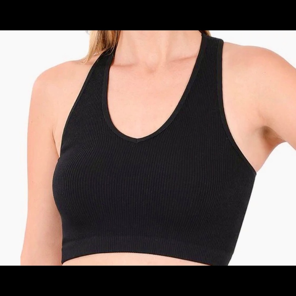 COPY - Zenana ribbed racerback bralette
